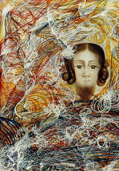 Retrato de Nuestro Señor Jesucristo por Georgiana Houghton. Dominio público.